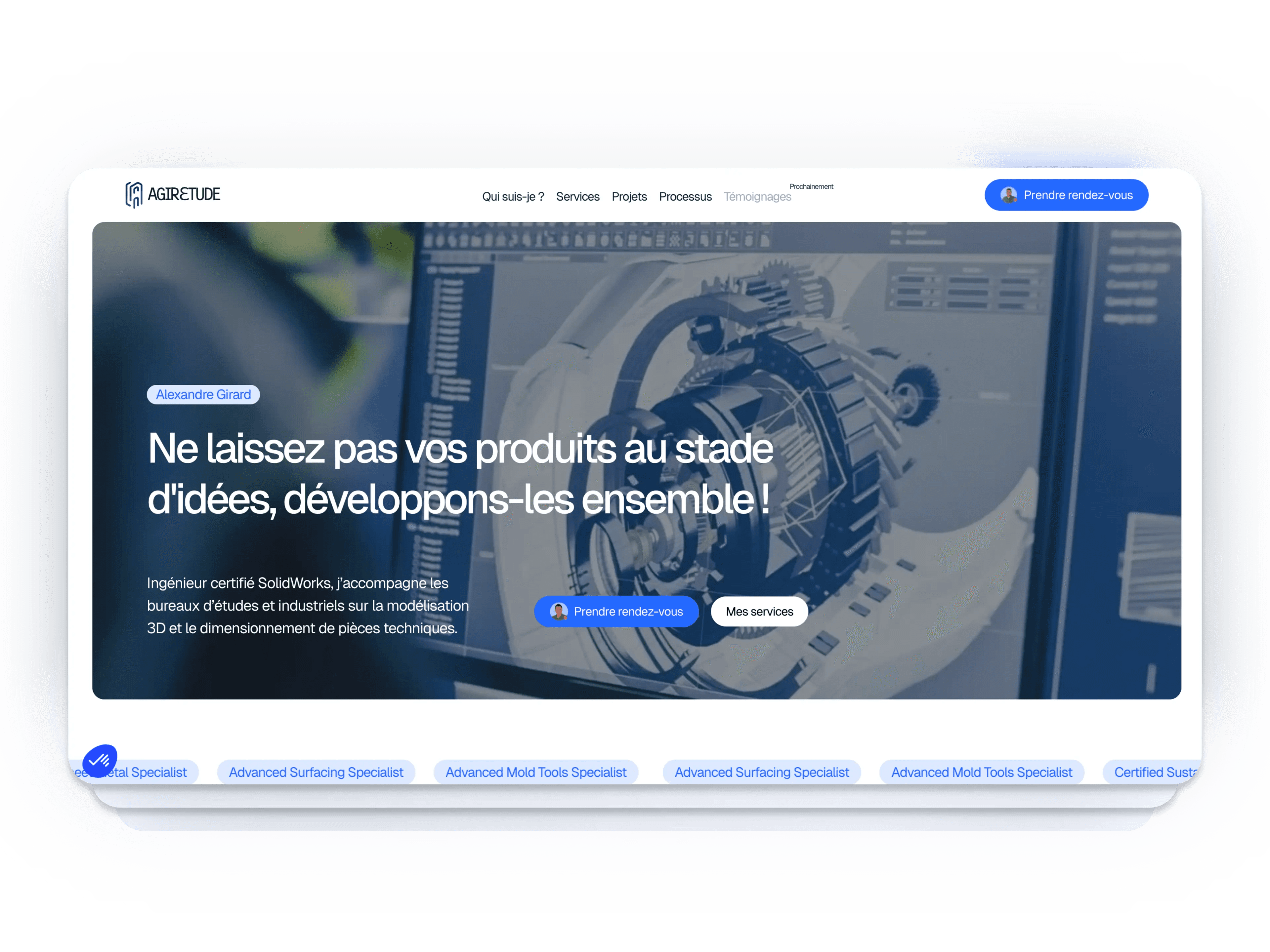 Agiretude - Projet Webflow