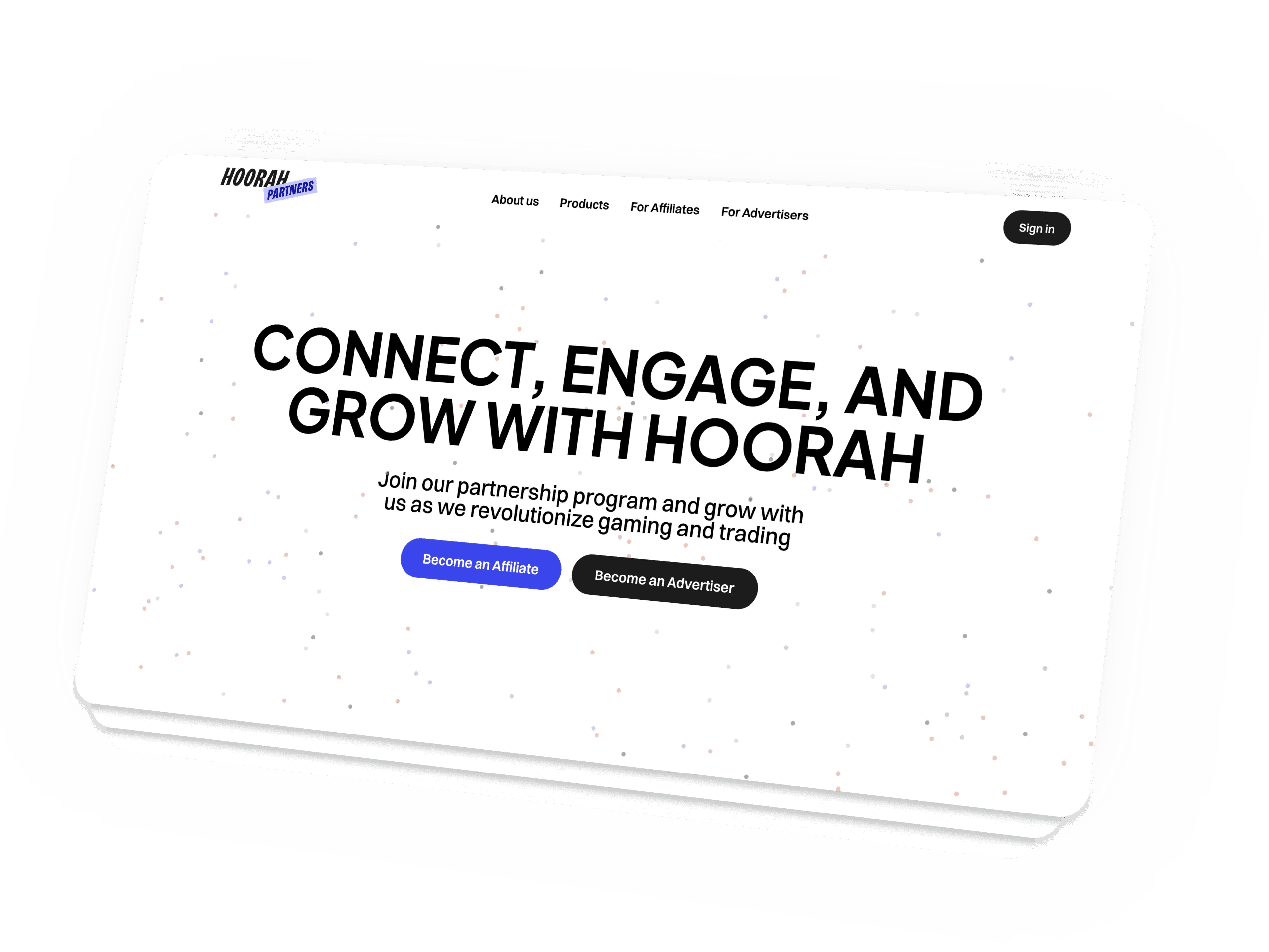 Hoorah Partners - Projet Webflow
